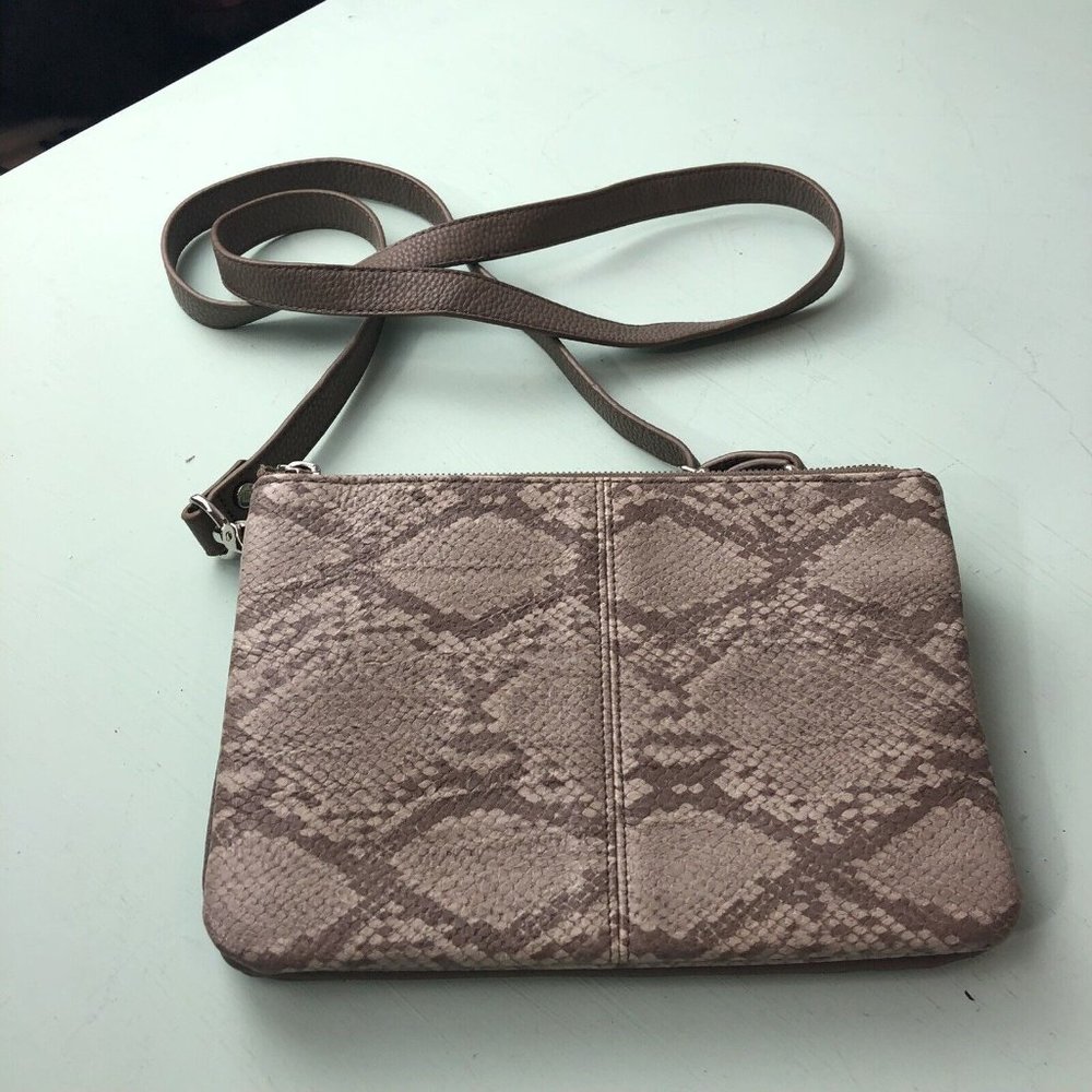 Jewell crossbody snakeskin faux purse